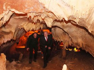 Ato Başkanı Baran Tulumtaş Mağarası’nda İncelemelerde Bulundu