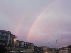 Kocaeli’de Çifte Gökkuşağı Hayran Bıraktı