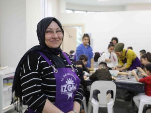 Miniklerden İ̇zgi̇m Çocuk Atölyelerine Yoğun İlgi