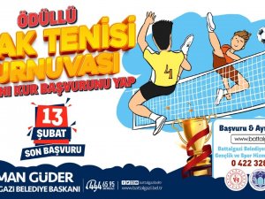 Battalgazi’de Ödüllü Ayak Tenisi Turnuvası