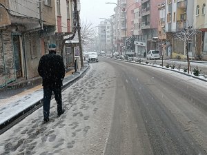 Diyarbakır Kırsalı Beyaza Örtüyle Kaplandı