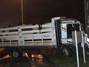 Yön Tabelasının Direğine Çarptı: 2 Yaralı