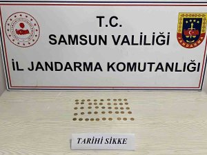 Samsun’da Jandarma 47 Adet Sikke Ele Geçirdi