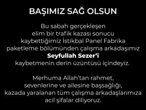 Ertekin’den Hayatını Kaybeden İşçi İçin Başsağlığı