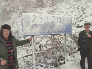 Bartın’ın Yüksek Kesimlerine Kar Yağışı Başladı