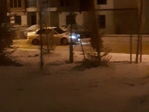 Park Etmeden Önce Drift Yaptı, O Anlar Kameraya Yansıdı