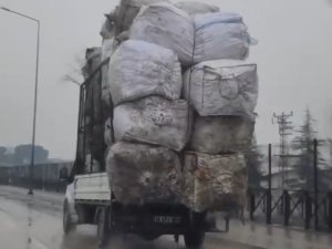 Bursa’da Tehlikeli Taşımacılık Kamerada