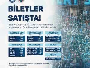Adana Demirspor - Fenerbahçe Maçının Biletleri Satışa Çıktı