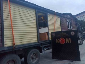 Prefabrik Ev Yüklü Tırda 10 Milyon 375 Bin Kaçak Sigara Ele Geçirildi