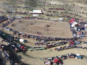 Deve Güreşleri Tutkunları, Türkiye’nin Tek Doğal Aranasında Buluştu