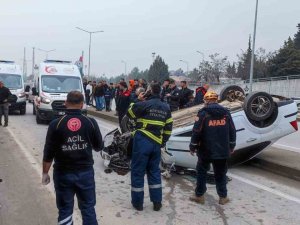 Otomobil Takla Attı: 1 Yaralı