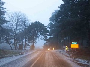 Kazdağları’nda Beklenen Kar Yağışı Başladı