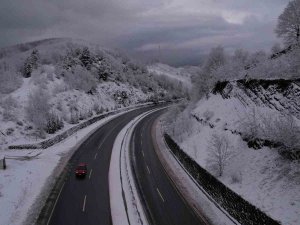Zonguldak’ta Kar Manzaraları Havadan Görüntülendi