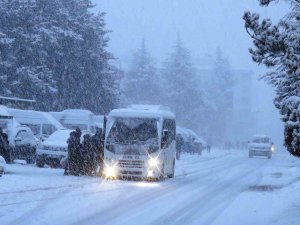Ahlat’ta Yoğun Kar Yağışı, Tüm Köy Yolları Ulaşıma Kapandı