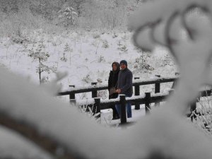 Abant’ta Kar Kalınlığı 15 Santimetreyi Buldu