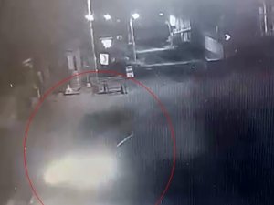Bursa’da Kaza Anı Saniye Saniye Güvenlik Kamerasına Yansıdı