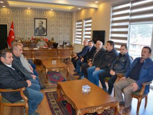 Başkan Çaylı Ve Mhp Teşkilatından Kaymakam Güneş’e Hayırlı Olsun Ziyareti