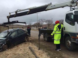 Batman’da Takla Atan Otomobilin Sürücüsü Yaralandı