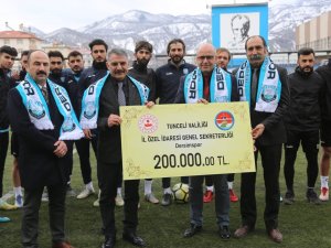 Tunceli Valiliğinden Dersimspor’a 200 Bin Liralık Destek