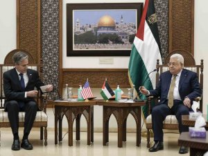 Filistin Devlet Başkanı Abbas İle Abd Dışişleri Bakanı Blinken Bir Araya Geldi