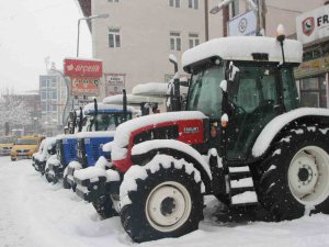 Malazgirt’te Kar Yağışı