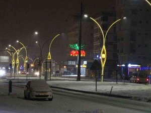 Yüksekova’da Kar Yağışı Her Yeri Beyaza Bürüdü