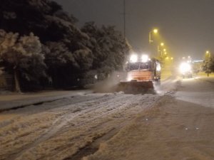 Gaziantep’te Yoğun Karla Mücadele