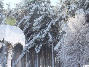 Gaziantep’in Beyaz Örtüsü Havadan Görüntülendi