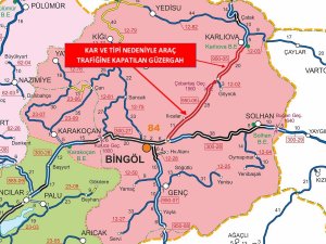 Bingöl-erzurum Karayolu Araç Trafiğine Kapatıldı
