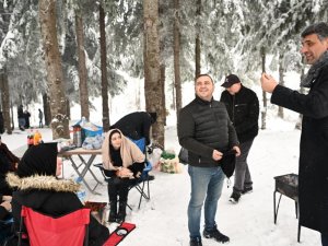 Kartepe’de Karın Tadını Çıkardılar