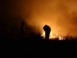 Burdur Gölü Kenarındaki Sazlık Alanda Aynı Anda 3 Yangın