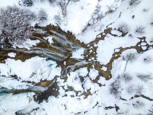 Girlevik Şelalesi, Kış Aylarında Karla Bir Başka Güzel