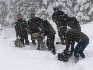Uludağ Milli Parkı’nda Yaban Hayvanları Unutulmadı