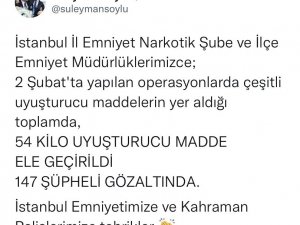İ̇çişleri Bakanı Süleyman Soylu Duyurdu: 147 Kişi Gözaltına