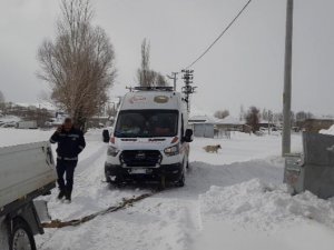 Hasta Almaya Giden Ambulans Kara Saplandı