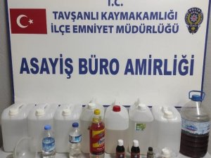 Tavşanlı’da 36,5 Litre El Yapımı İçki Ele Geçirildi