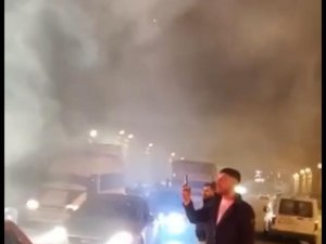 Asker Uğurlamada Yol Kapattılar