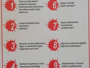 Vatandaşlar Karbon Monoksit Zehirlenmeleri Hakkında Bilgilendirildi