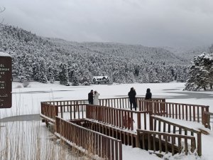 Bolu’nun İncisi Gölcük Buz Tuttu