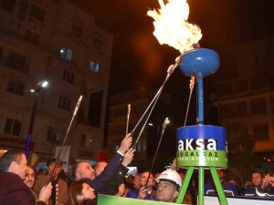 Görele’de Doğalgazın İlk Ateş Yakma Töreni Düzenlendi