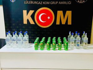 Kırklareli’nde 38 Adet Kaçak İçki Yakalandı