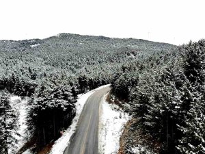 Muğla’da Kartpostallık Kar Manzarası