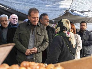 Seçer, Akdeniz İlçesi Esnaflarıyla Buluştu