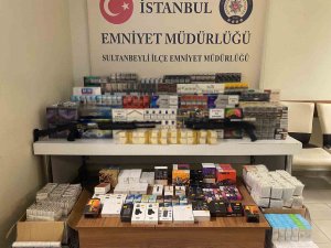 Sultanbeyli’de Kaçak Sigara Satışı Yapan İş Yerine Baskın