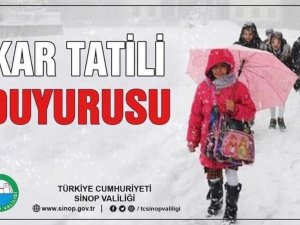 Sinop’ta Taşımalı Eğitime 1 Gün Ara Verildi