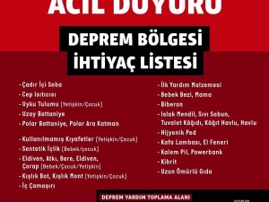Nilüfer Belediyesi Deprem Bölgesi İçin Yardım Kampanyası Başlattı