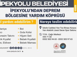 İ̇pekyolu’ndan Deprem Bölgesine Yardım Köprüsü