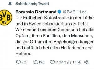 Dortmund, Milan Ve Ajax’tan Geçmiş Olsun Mesajı