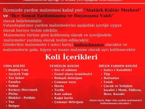 Biga’dan Deprem Bölgesine Yönelik Yardım Kampanyası