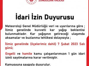 Engelli Ve Hamilelere Bir Gün İdari İzin